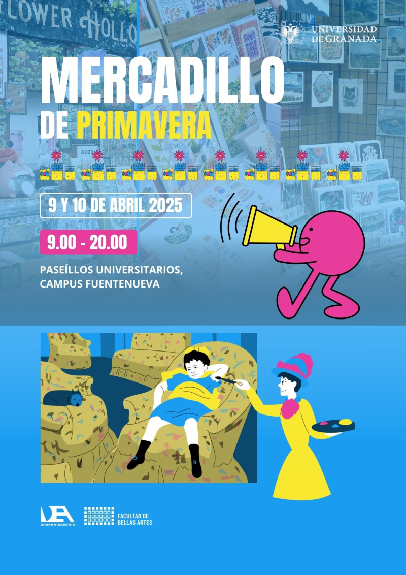 Carterl del mercadillo de bellas artes, en paseillos universitarios de 9:00h a 20:00h 